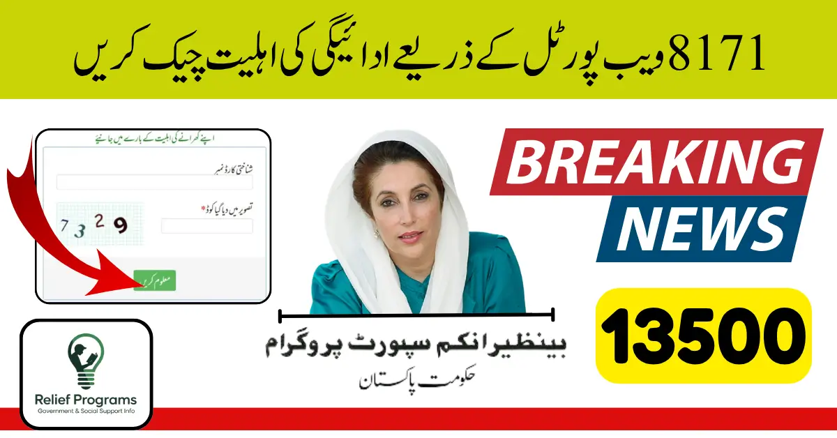 8171 Web Portal 13500 Payment Status