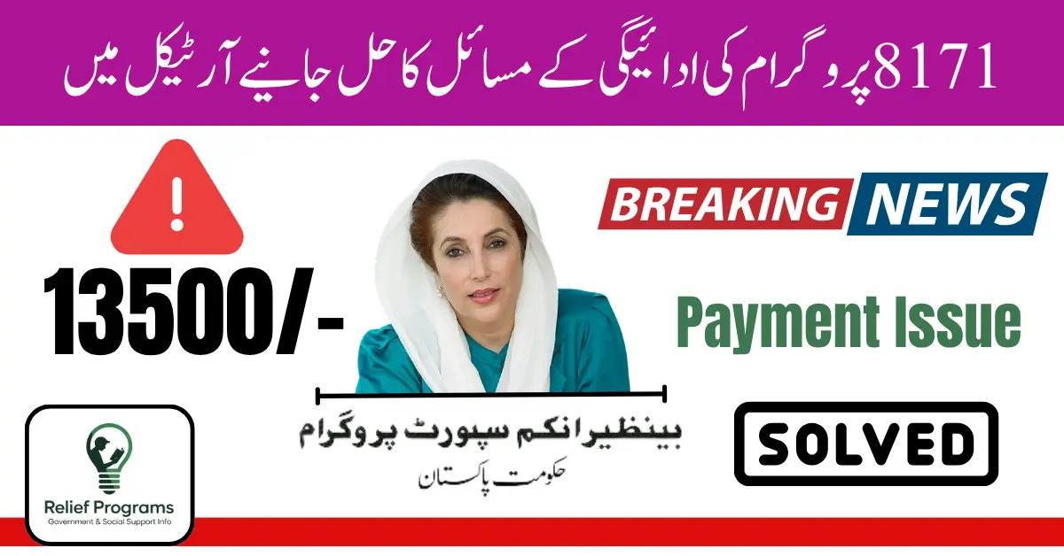 8171 Program Payment Issues