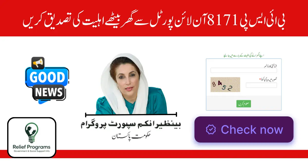 BISP 8171 Online Portal 2025