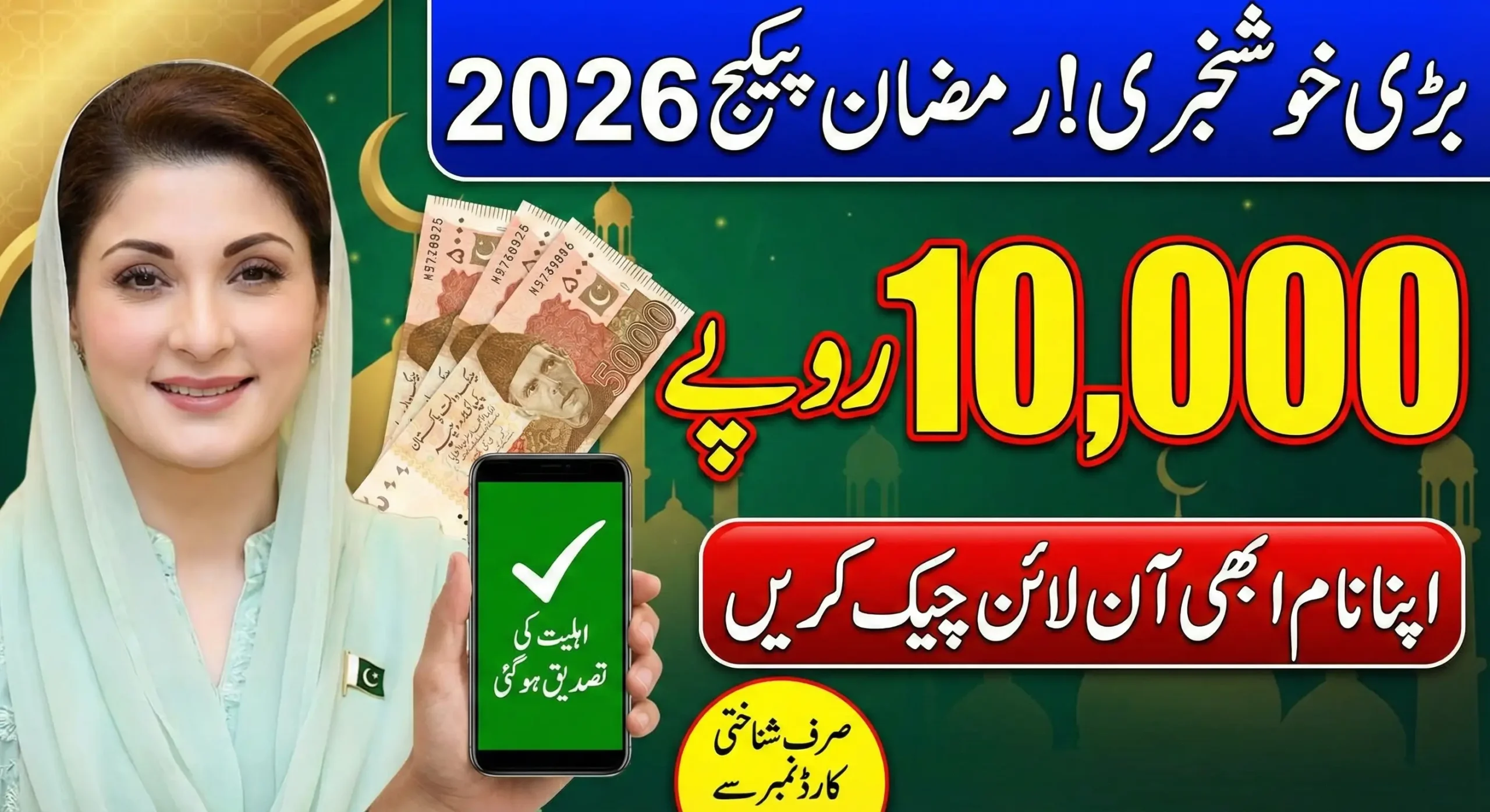 Maryam Nawaz 10000 Ramzan Package